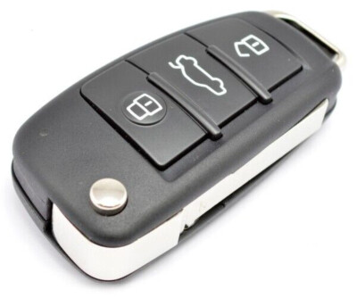 Audi A6 3 Tasten Fernbedienung Schlüsselanhänger Klinge 433Mhz ID8E 8E Chip