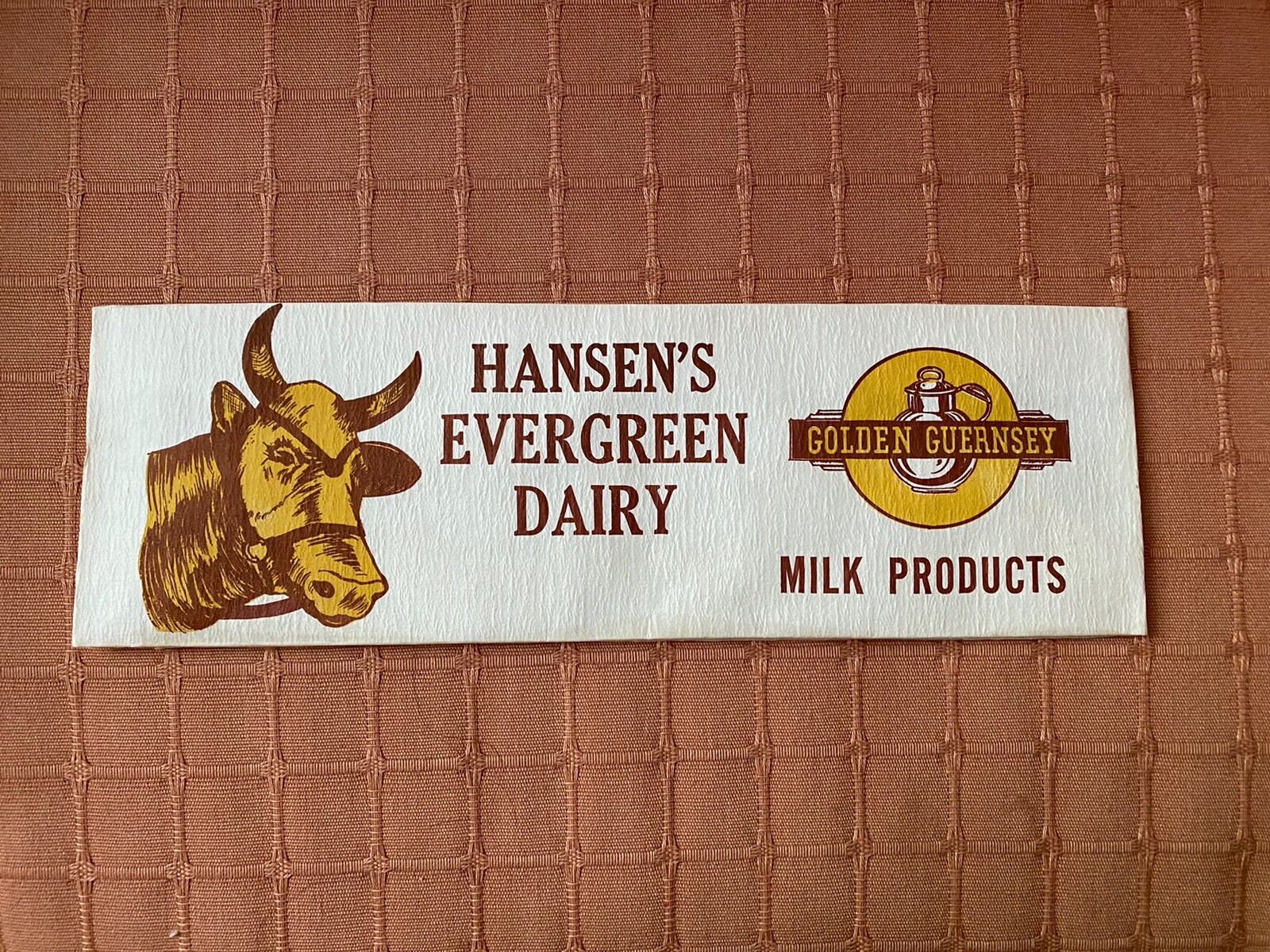 Vintage 1967 Hansen's Evergreen Dairy - Golden Guernsey Soda
