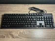 Victsing PC136A Black LED Backlit Wired Gaming Keyboard