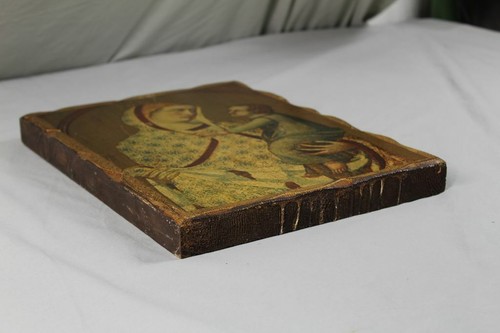 Ikone - Mutter Gottes + Jesuskind auf Arm - Repro von byzantinischem Motiv /S17 - Bild 3 von 12