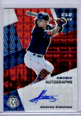 2021 PANINI MOSAIC PRIZM ANDRES GIMENEZ Cleveland Indians ROOKIE 