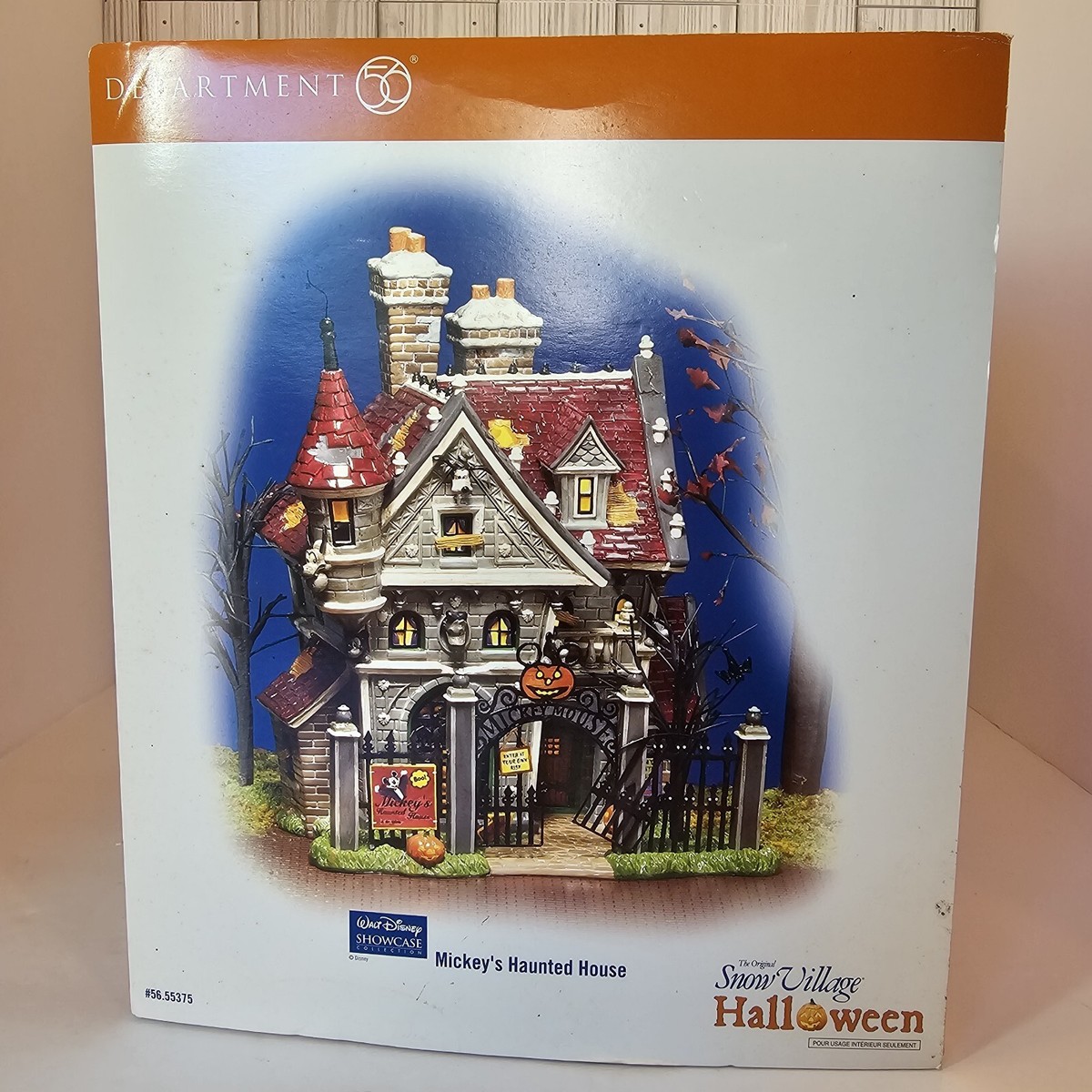 Dept 56 Halloween Village Mickeys Haunted House Walt Disney