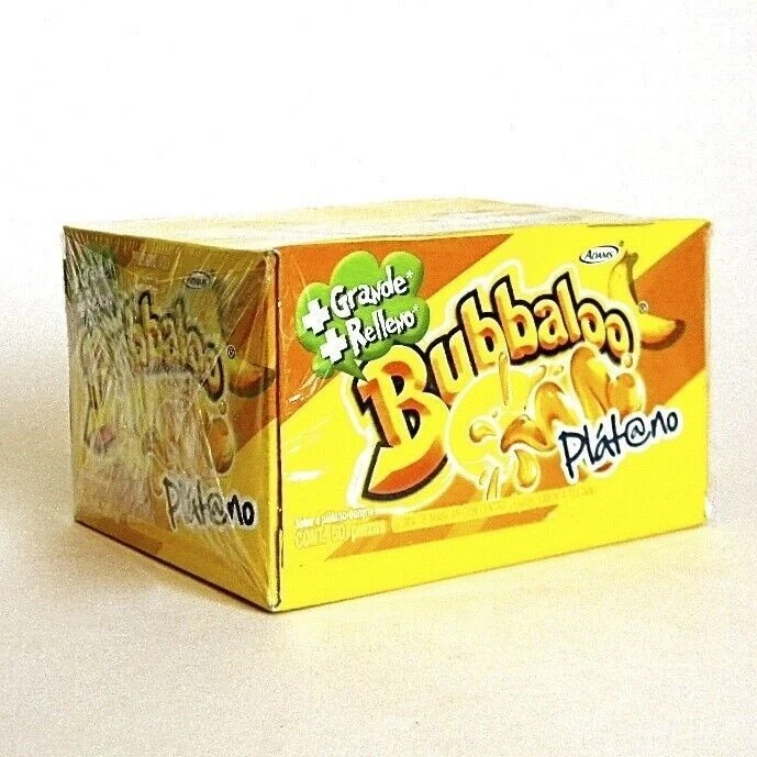 BUBBALOO CHEWING GUM PLATANO (BANANA) 47ct