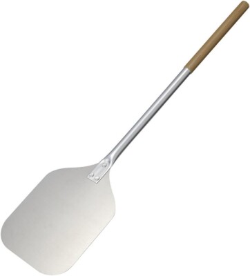MT TORIMATSU Pizza Peel Wood Handle Square Pusher Lifter Aluminum NEW