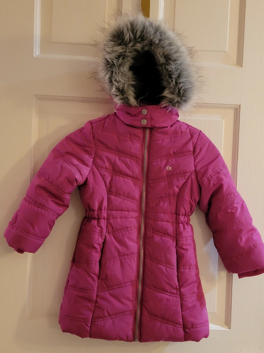 Girls calvin klein coat sale