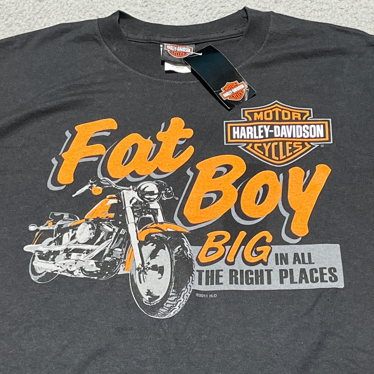 USA製 Harley-Davidson FAT BOY Tシャツ XL Vintage Harley-Davidson Fat Boy South Carolina T Shirt Mens