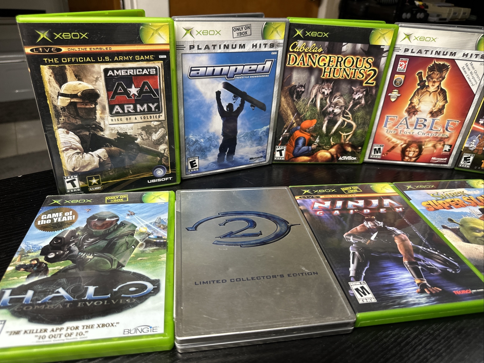 Lot of 10 Original OG Xbox Games Pricecharting Value Over 80! Free