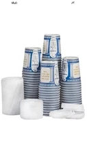 Amazing Goods [50 Pack] 10 Oz NEW YORK Paper Coffee Cups, Disposable Paper Coffe