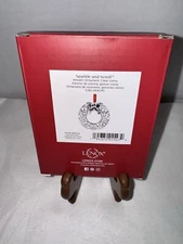 Lenox Sparkle and Scroll "WREATH" Ornament - 3.9" - NEW