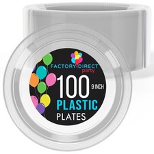 Exquisite Clear Plastic Plates For Party 9" Clear Disposable Plates Fo
