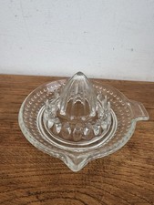 Presse Agrume en Verre Transparent Vintage Diamètre 13cm