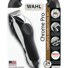 Wahl Chrome Pro Complete Haircutting Kit 24-Piece New