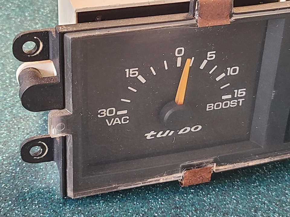 87 88 Dodge Daytona Chrysler Laser Turbo Boost Gauge Cluster centro de información Foto 3 de 4