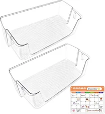 [2 PACK] Upgraded DA63-09775A / DA97-20984A Refrigerator Door Shelf Bin, Right