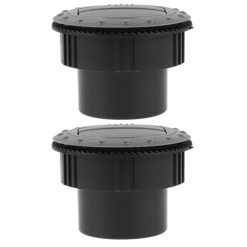 Riloer Évent De Toit A/C Universel 360° – Sortie D’Air Réglable, ABS Noir/Gris, Pour Camping-Car, Bus, Yacht, RV, Ouverture 60/75 Mm