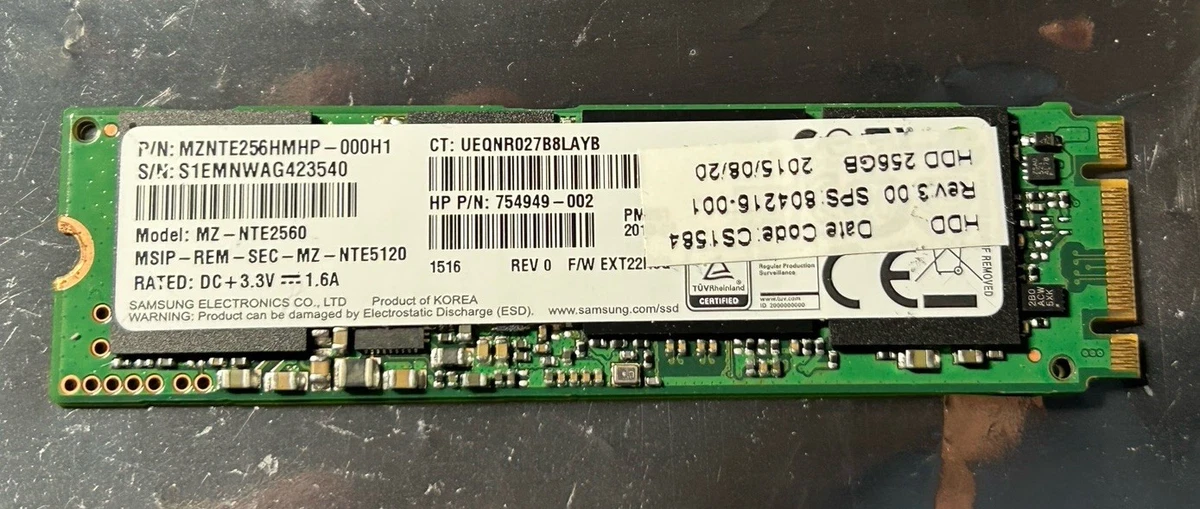 Samsung M.2 Interface 256 GB Solid State Drives for sale | eBay
