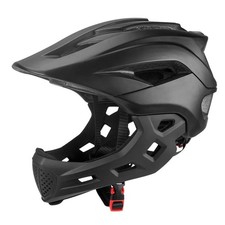 Black 2in1 Kids Full Face Bike Helmet For MTB BMX Dirtbike Kids Guard Helmet UK
