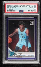 2019 Panini Donruss Optic Rated Rookie Purple Prizm Ja Morant PSA 10 GEM MT 1l7