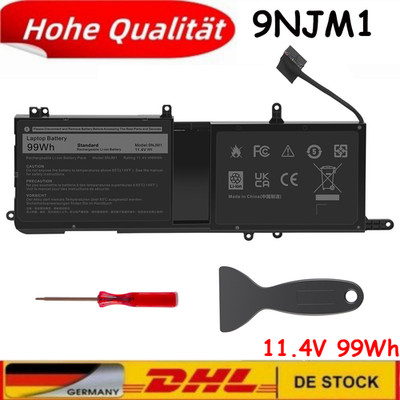 9NJM1 AKKU Für Dell Alienware 15 17 R3 R4 R5 44T2R 09NJM1 HF250 MG2YH 0546FF