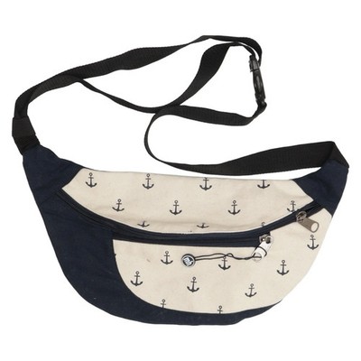 Michael Heinen, Gürteltasche, Unisex (Erwachsene), Blau/Beige, 37, 2, 15 cm #DrL