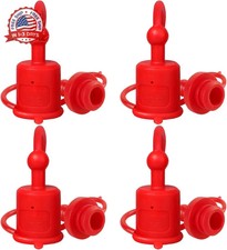 1/2" ISO5675 Hydraulic Quick Coupler Dust Cap and Plug, 4 Sets Rubber Plug Cover