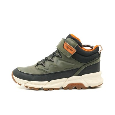 Geox Damen Respira Amphibiox Sneaker Olivgrü Orange Atmungsaktiv Stiefel EU 36