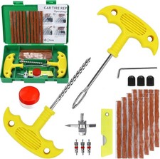 Tire Repair Kit, 33Pcs Heavy Duty Tire Plug Kit, Universal Tire Repair Tools to