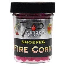 Pautzke Shoepeg Kokanee Fire Corn Salmon Fishing Bait 1.75 oz Jar Red