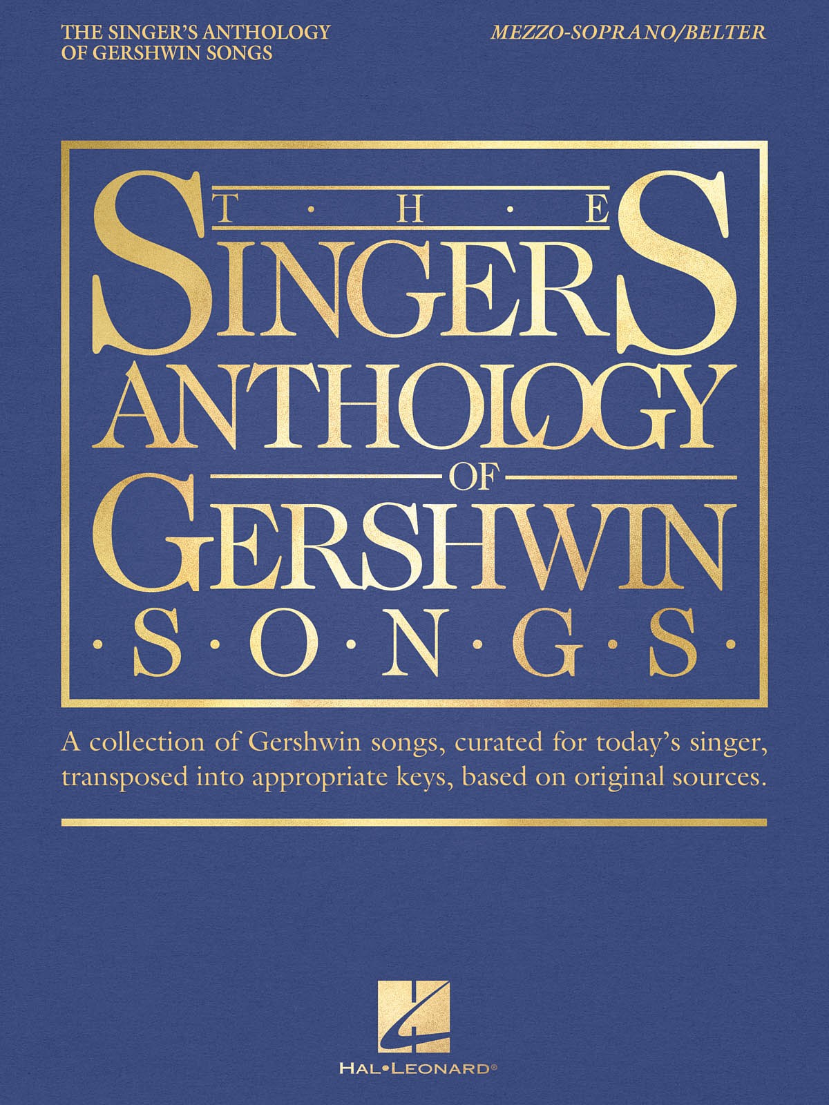 Singer's Anthology of Gershwin Songs Mezzo-Soprano Vocal Piano Sheet Music Book