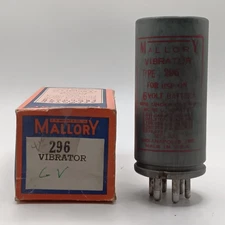 Mallory Vibrator-Part Number 296-Code 235806-Six Volt Battery Systems-Untested.