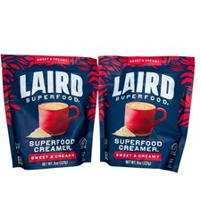 2x Laird Superfood Creamer Sweet  Creamy 8 oz 113 Servings BB 4/2027
