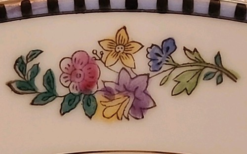 ANTIQUE NORITAKE SHERIDAN SET OF 4 LUNCHEON PLATES. CIRCA 1921. ART DECO. - Picture 5 of 8