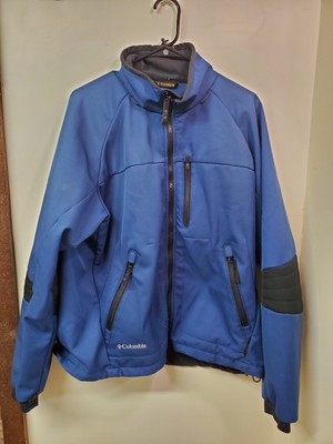 Columbia Titanium Jacket Men's XL Interchange Blue Full Zip Softshell