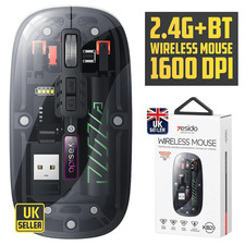 Image of 1600 DPI RGB Gaming Mouse Wireless Macro Programmable Ergonomic LED USB PC | UK