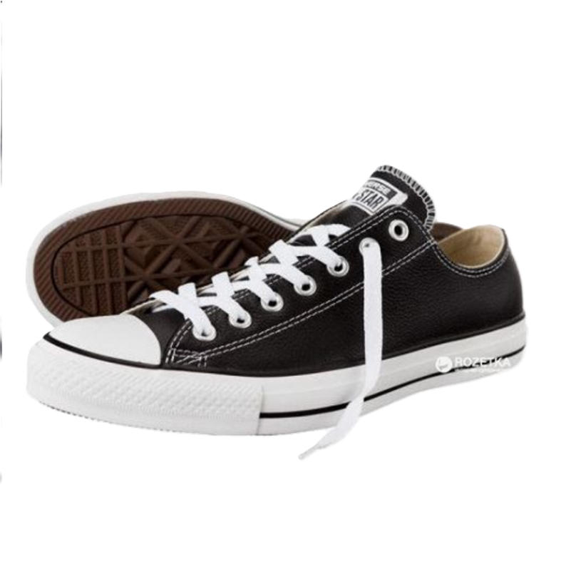 Converse Men's Chuck Taylor All Star Leather Ox Shoes Black