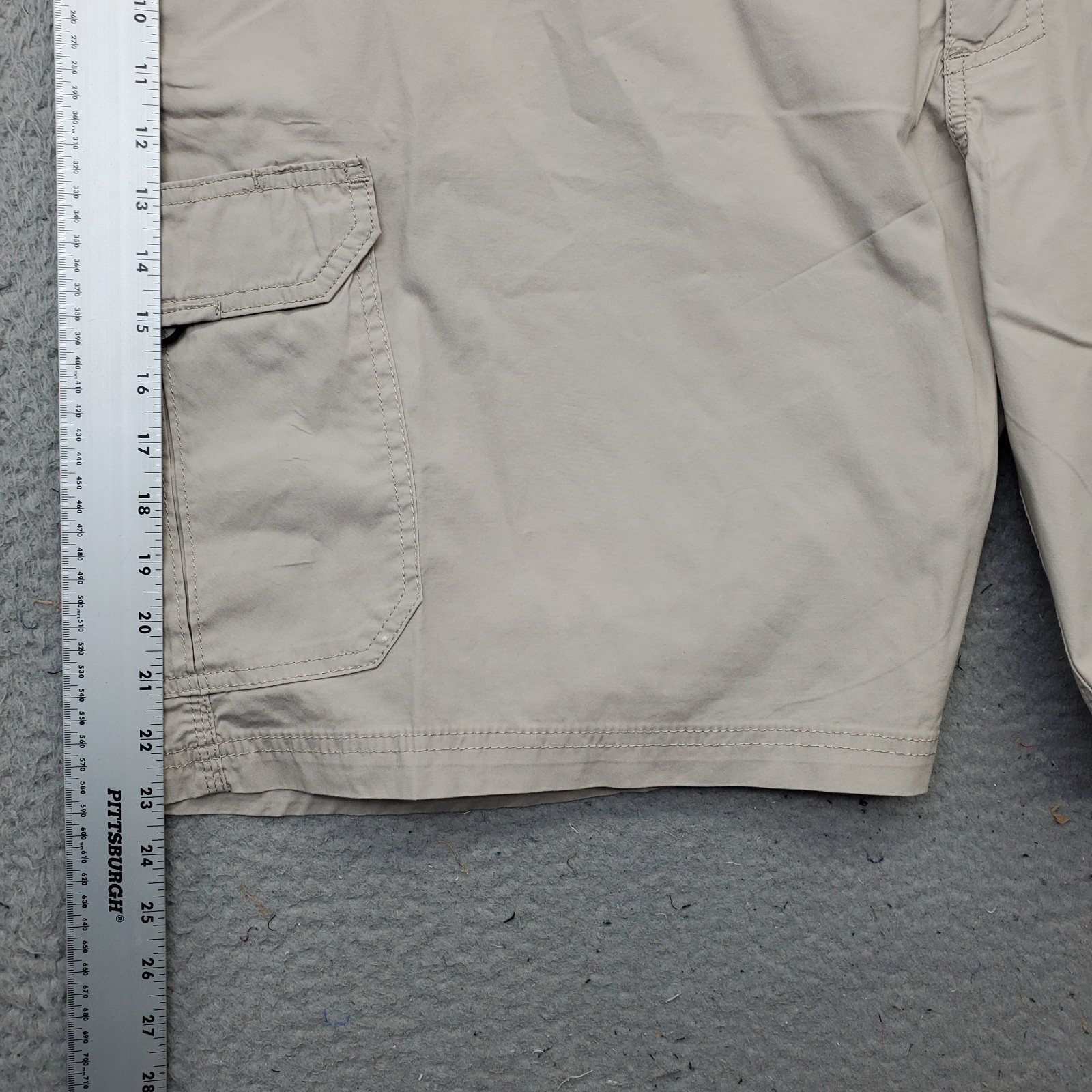 Lee Extreme Motion Cargo Shorts Mens 54 Brown Stretch Performance Relaxed Fit thumbnail 3