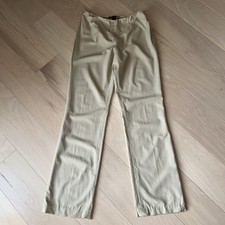 Ralph Lauren Black Label Wool Wide Leg Trousers Distressed Women's 12