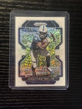 2021 Prizm Jonathan Taylor #25 White Sparkle SSP Colts Second Year