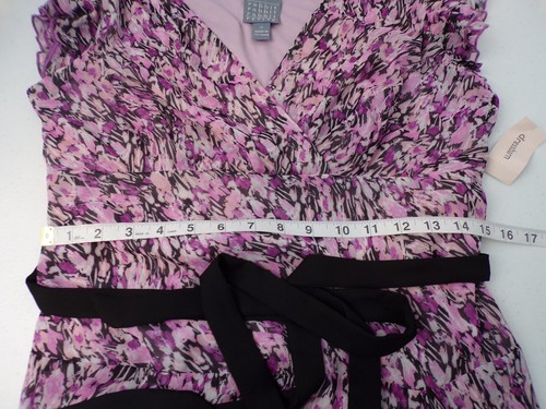 Dress  Women’s 12 Petite RABBIT RABBIT RABBIT  NWT Pink Belted Below The Knee - Picture 9 of 10