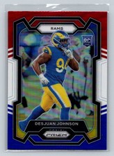 2023 Panini Prizm #356 Desjuan Johnson Red White and Blue