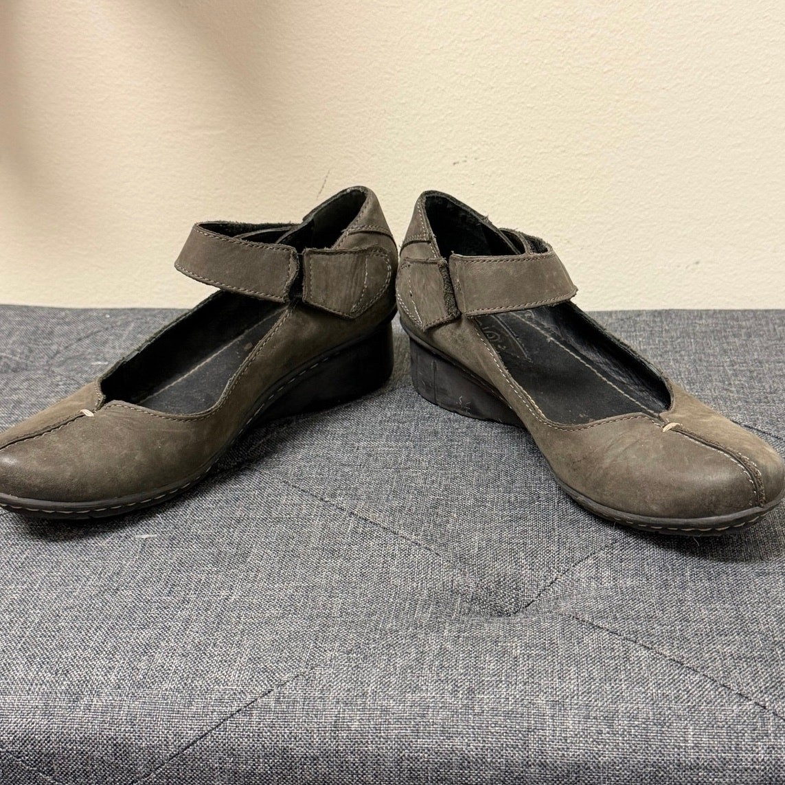 Khiro Vera Pelle Mary Jane Shoes 35 Dark Gray Taupe Leather Outdoor Activewear View 3