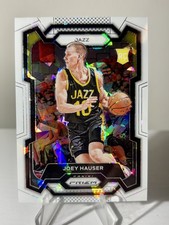 2023-24 Panini Prizm Joey Hauser RC white Cracked Ice #1/35 Utah Jazz SSP 