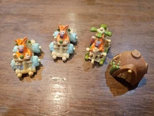 Yowie Monster Car Figures & House- Lot Of 4