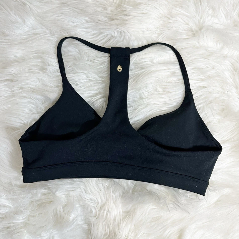 Spiritual Gangster Womens Sports Bra Size Medium Black Racerback Yoga Pilates - Image 2 of 4