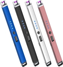 4 Pack USB Rechargeable Electric Candle Lighter Windproof