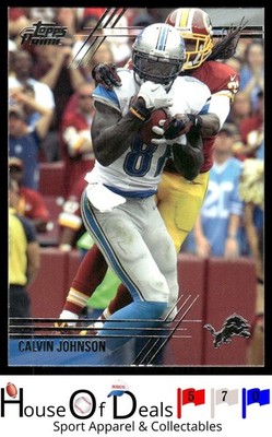 2014 Topps Prime #50a Calvin Johnson Detroit Lions Football card