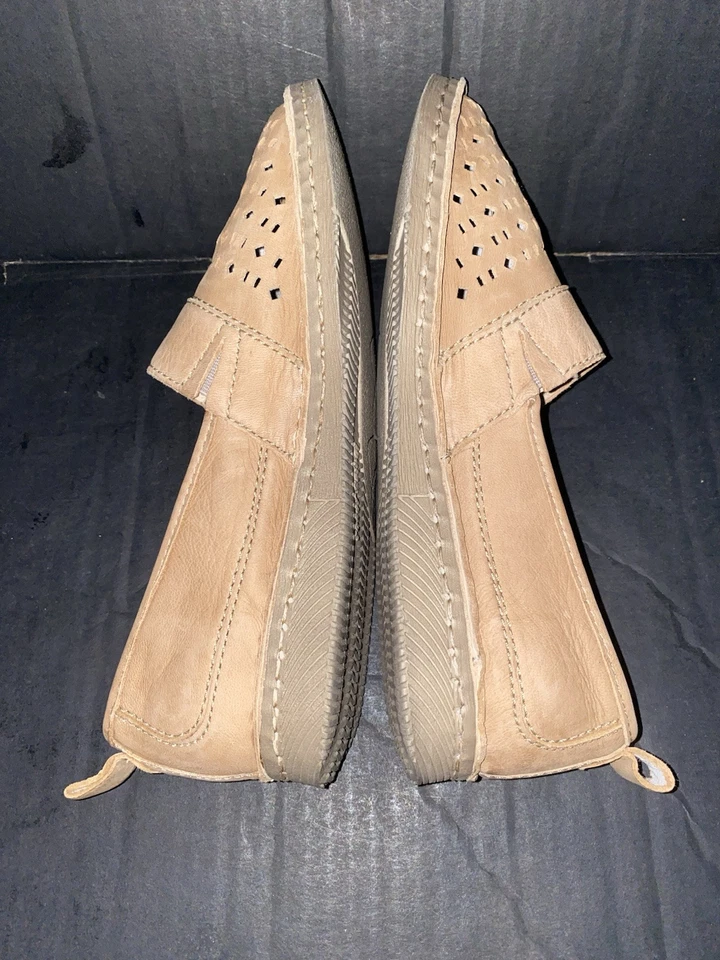 Josef Seibel Sofie Women brown perforated Leather Flats Slip On Shoes US 8.5 39 - Image 3 of 4