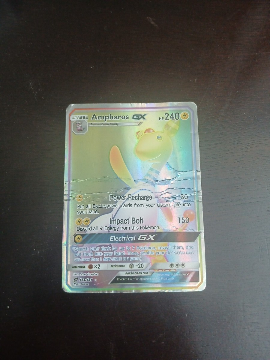 ampharos gx pokemon card - 43/181 [LL] Impact Bolt (150) Discard all Lightning Energy from this Pokemon Ampharos GX (Secret) 185/181 -