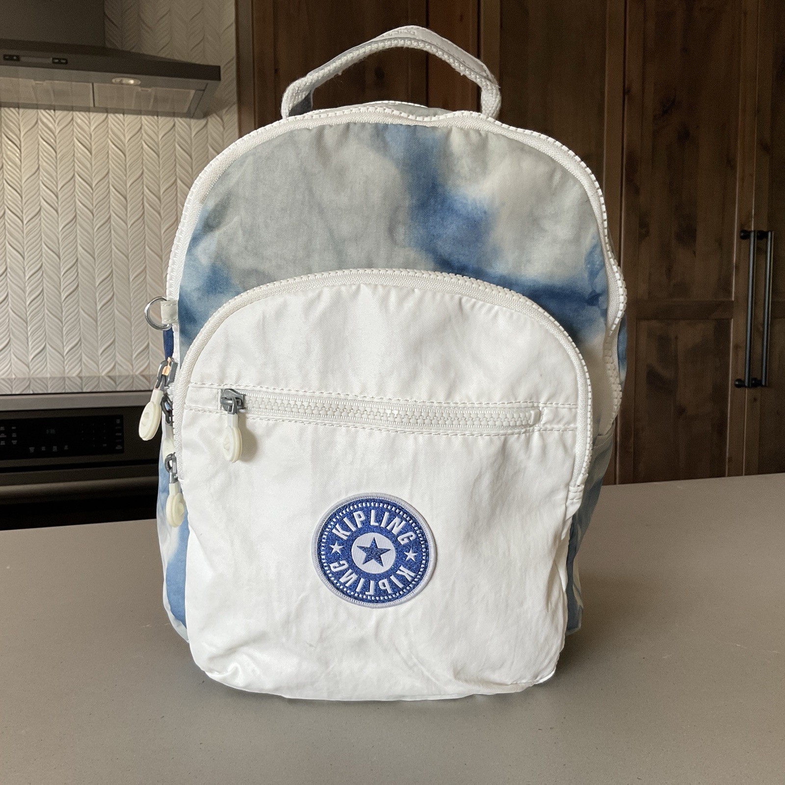 Kipling Tie Dye Pattern Backpack school book bag … - image 1
