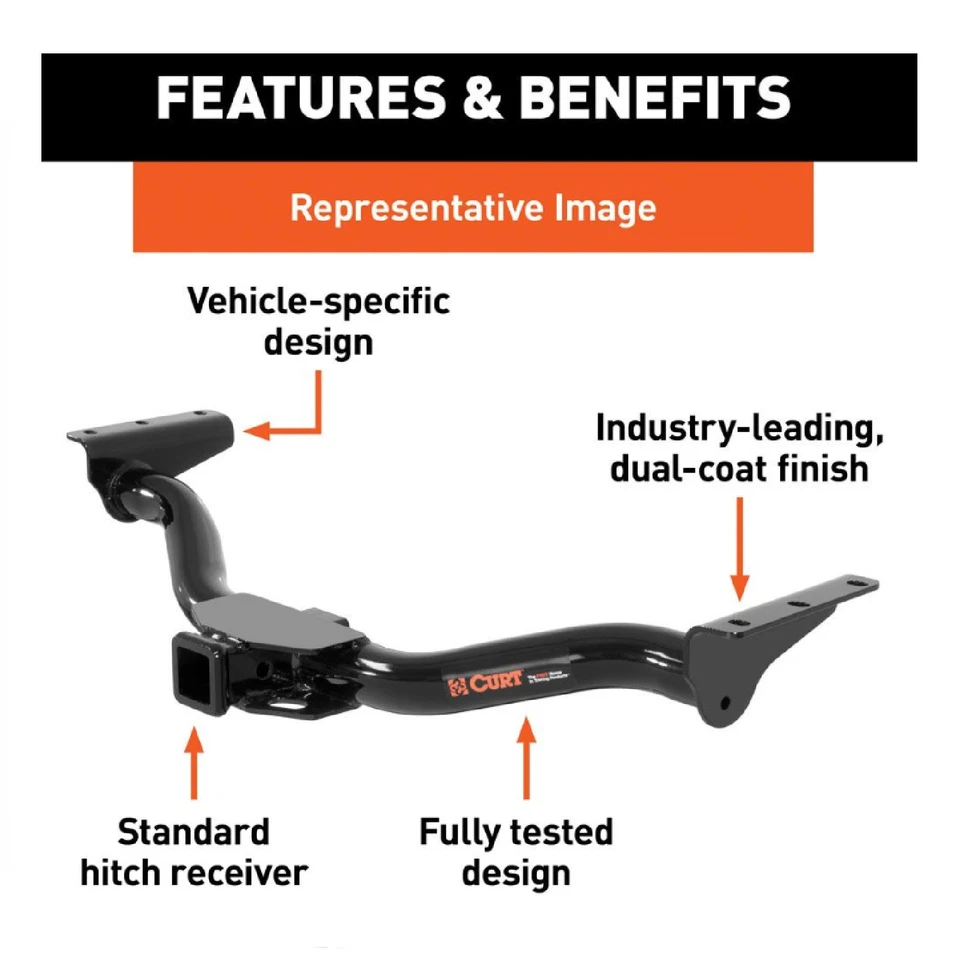 Curt Class 3 Trailer Hitch 13296 For 07-09 Dodge Durango Chrysler Aspen Foto 2 de 4